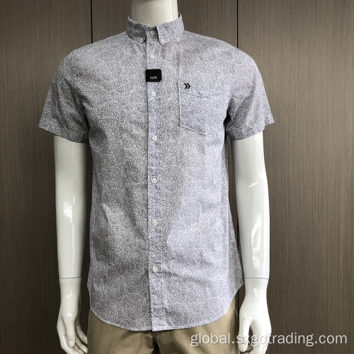 100% Polyester Shirt Custom 100% cotton short sleeve shirt Factory